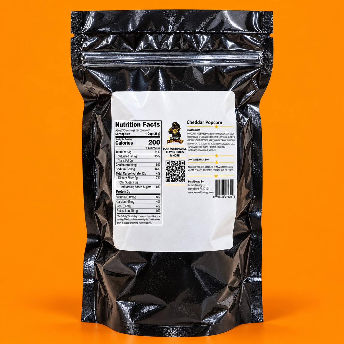 Cheddar Command - Cheddar Popcorn 3.5oz